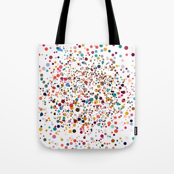 Colorful Splatter Confetti #3 Tote Bag Gallery Image 1