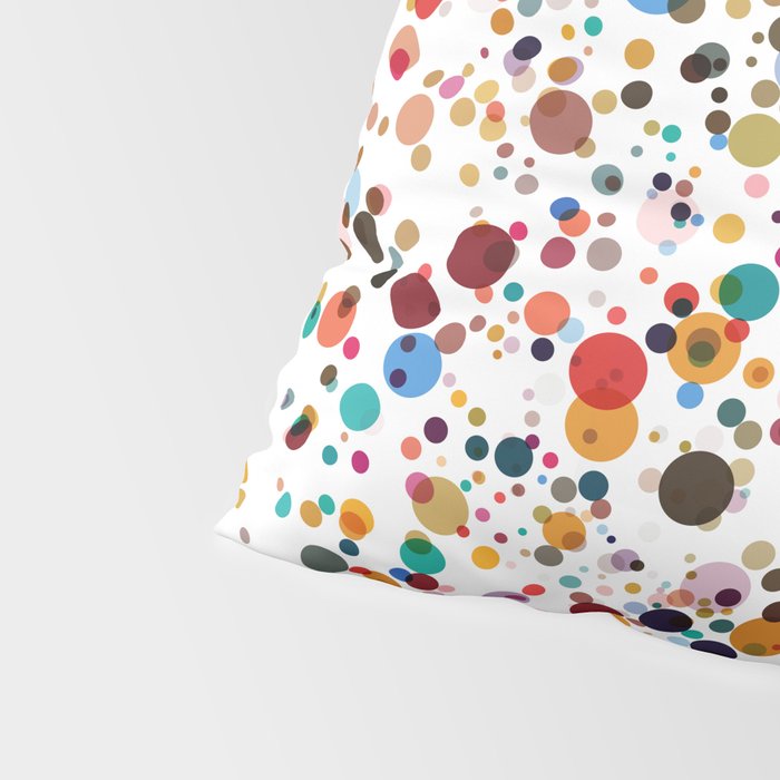 Colorful Splatter Confetti #3 Pillow Sham Gallery Image 4