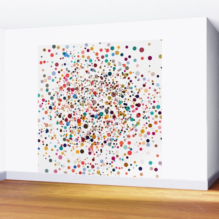 Colorful Splatter Confetti #3 Wall Mural Gallery Image 2