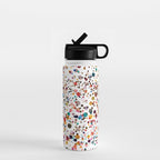 Colorful Splatter Confetti #3 Water Bottle Gallery Image 1