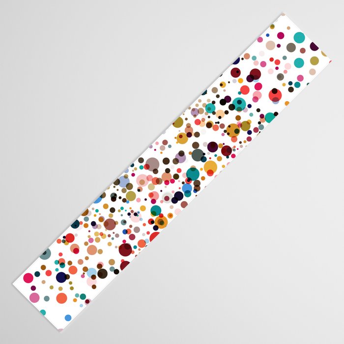 Colorful Splatter Confetti #3 Table Runner Gallery Image 3