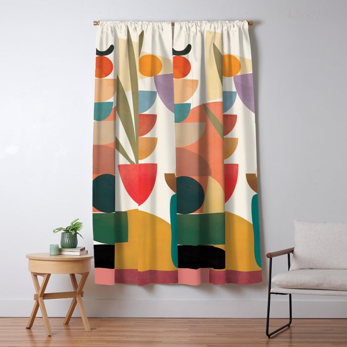 Modern Abstract Art 74 Window Curtain Gallery Image 5