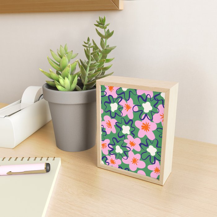 Bright Floral Mini Art Print Gallery Image 2