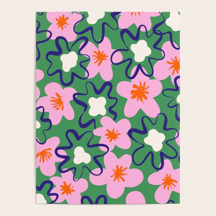Bright Floral Poster Gallery Image 1