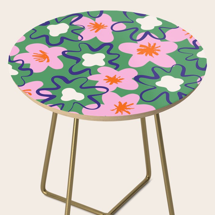 Bright Floral Side Table Gallery Image 2