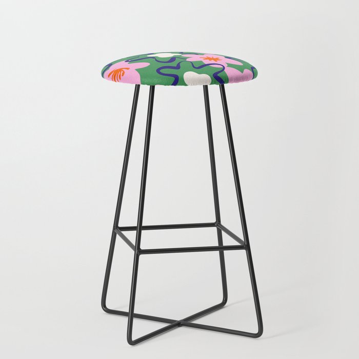 Bright Floral Stool Gallery Image 1
