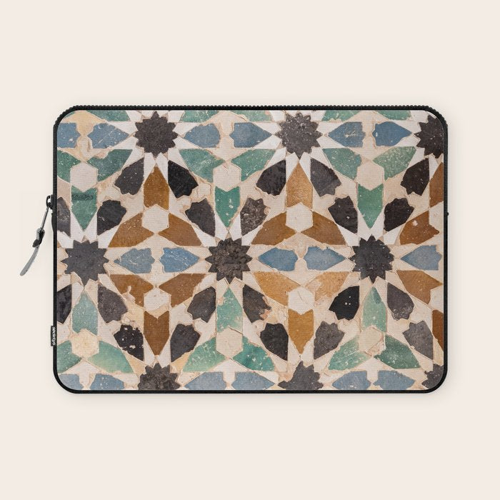 Mosaic Tiles Alhambra, Granada Spain Laptop Sleeve Gallery Image 1