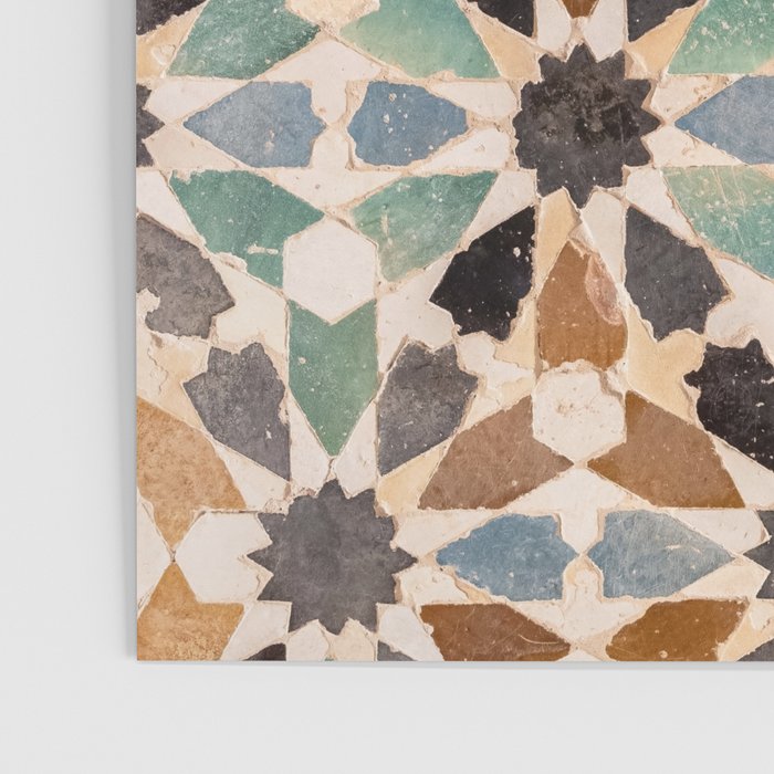 Mosaic Tiles Alhambra, Granada Spain Poster Gallery Image 3