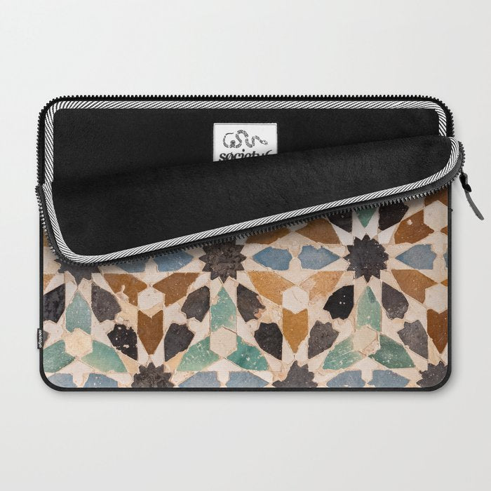 Mosaic Tiles Alhambra, Granada Spain Laptop Sleeve Gallery Image 2