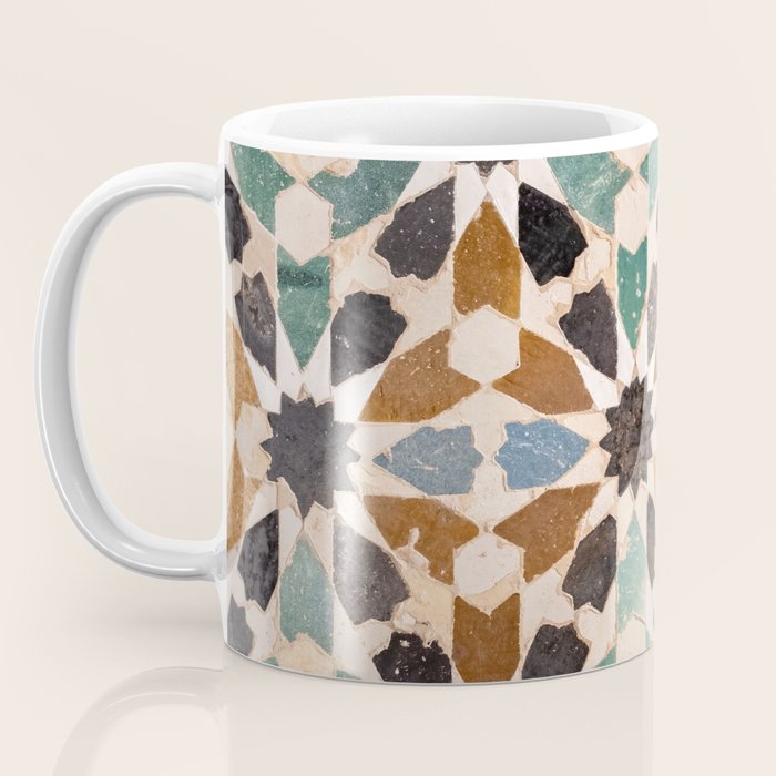 Mosaic Tiles Alhambra, Granada Spain Coffee Mug Gallery Image 3