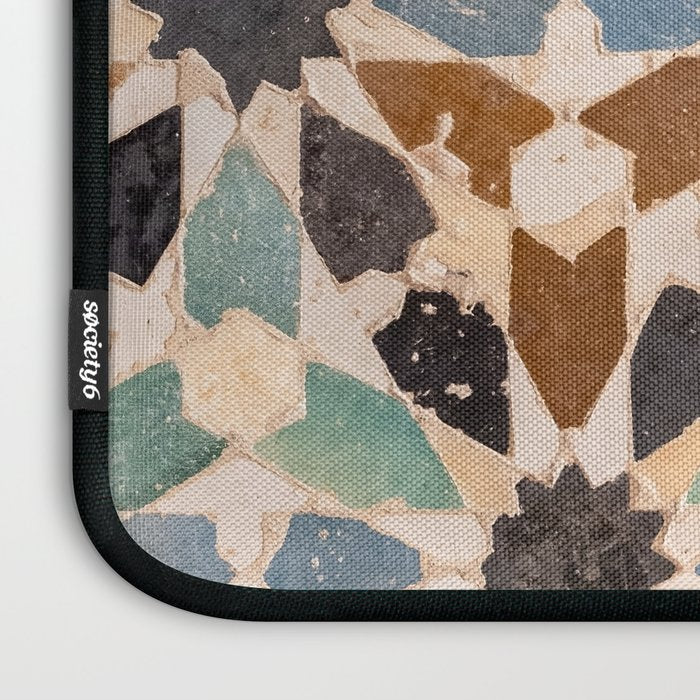 Mosaic Tiles Alhambra, Granada Spain Laptop Sleeve Gallery Image 3