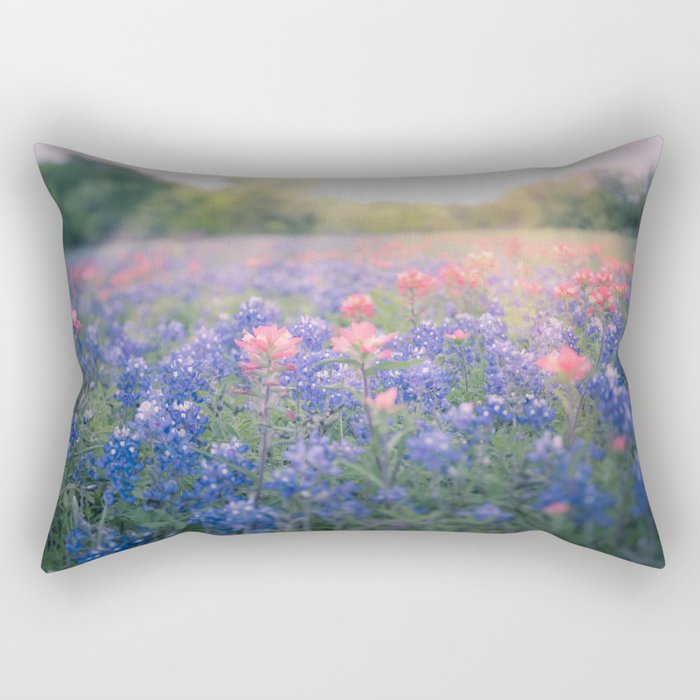 Texas Bluebonnets Rectangular Pillow Gallery Image 1
