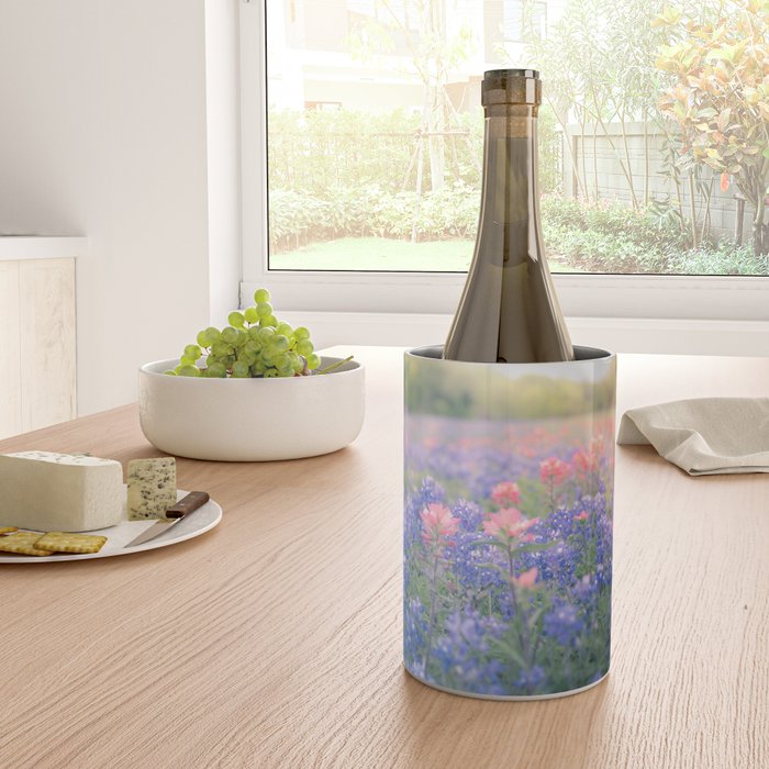 Texas Bluebonnets Wine Chiller Gallery Image 4