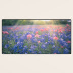 Texas Bluebonnets Desk Mat Gallery Image 3
