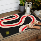 the Red string Outdoor Rug Gallery Image 2