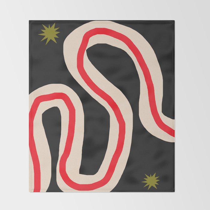 the Red string Throw Blanket Gallery Image 2