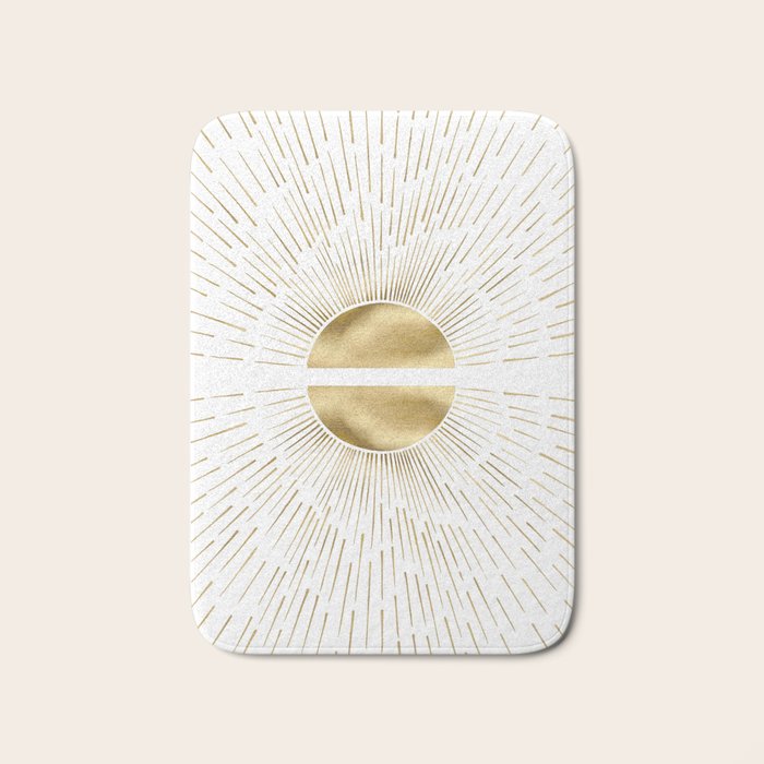 Golden sun Bath Mat Gallery Image 1