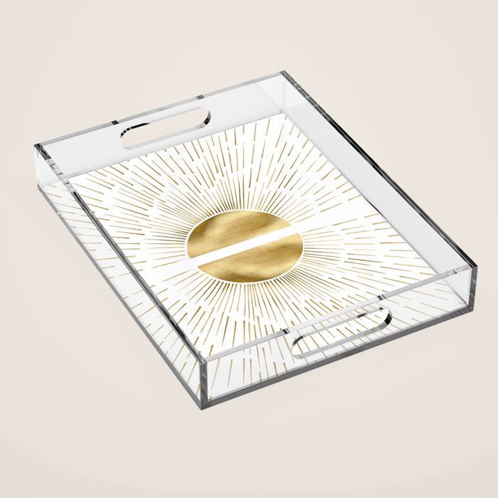 Golden sun Acrylic Tray Gallery Image 1