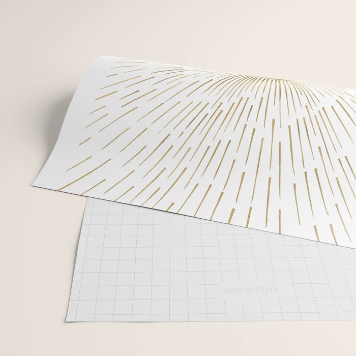 Golden sun Wrapping Paper Gallery Image 2