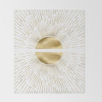 Golden sun Throw Blanket Gallery Image 2