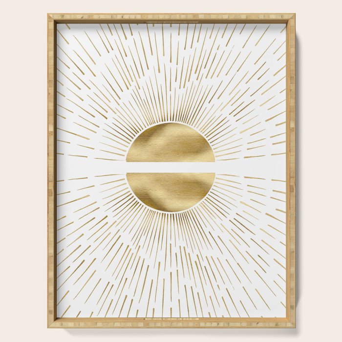 Golden sun Serving Tray Gallery Image 1