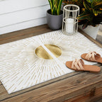 Golden sun Outdoor Rug Gallery Image 2
