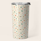 Retro abstract christmas decoration pattern Travel Mug Gallery Image 2
