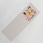 You Are Made Of Magic - colorful letters Yoga Mat Gallery Image 1