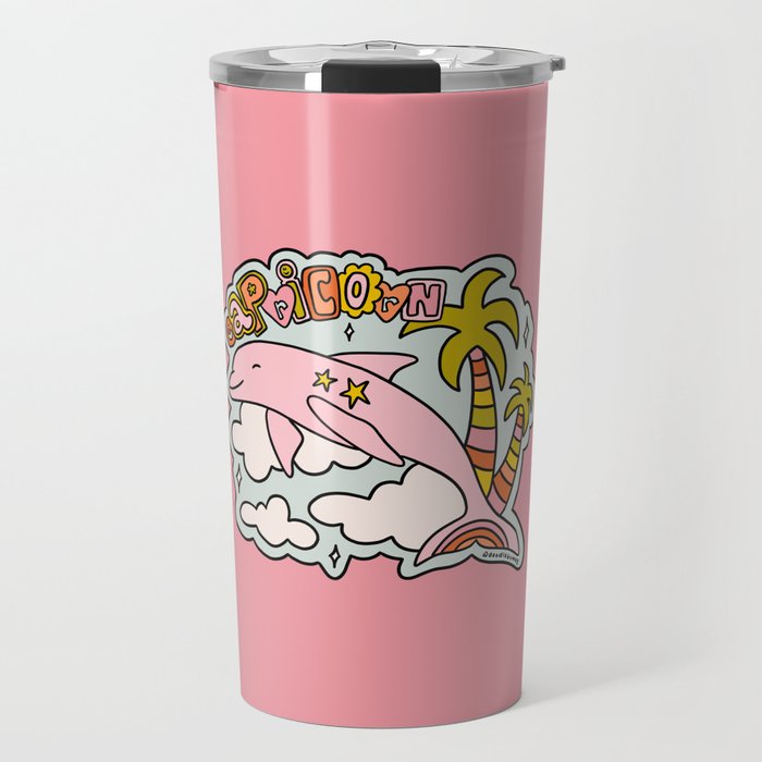 Capricorn Dolphin  Travel Mug Gallery Image 1