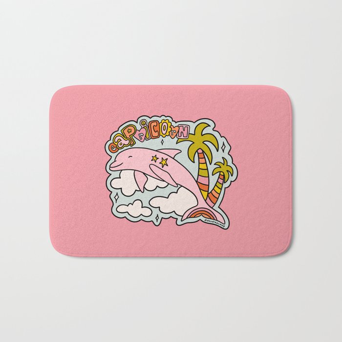 Capricorn Dolphin  Bath Mat Gallery Image 1