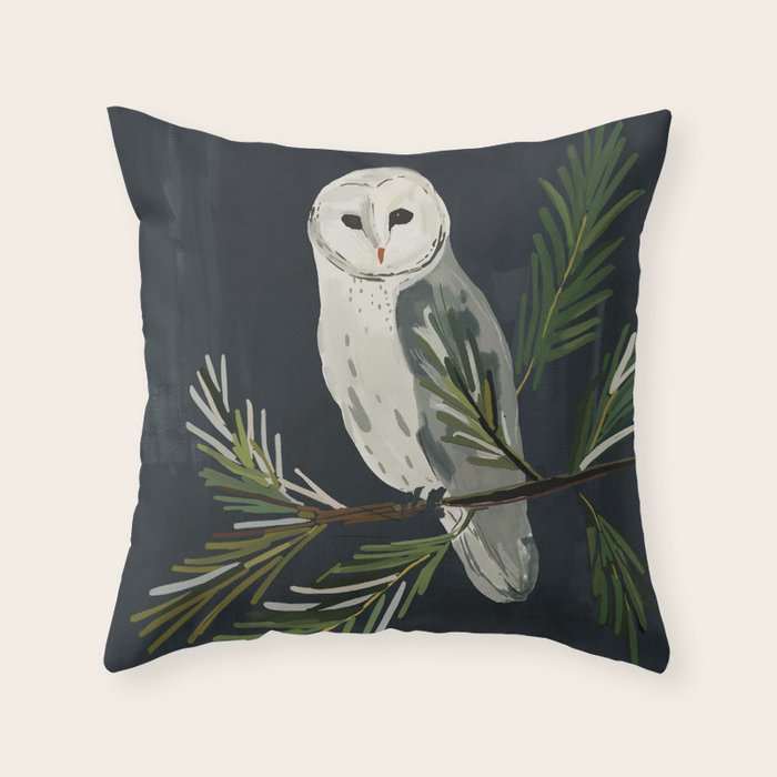 Night Owl Throw Pillow Gallery Image 6