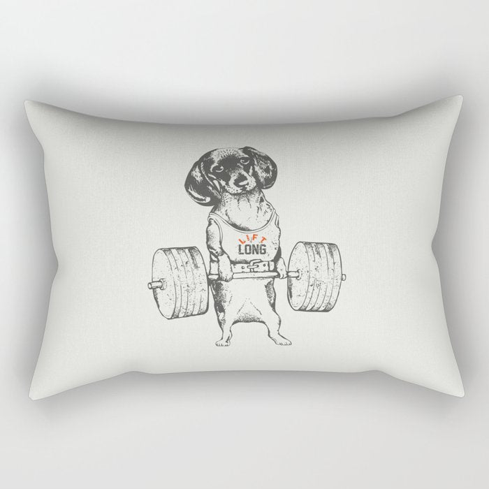 Dachshund Lift Rectangular Pillow Gallery Image 1