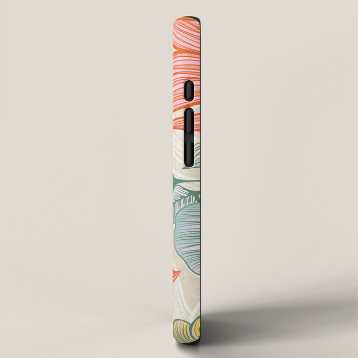 Exotic Tropical Flower Pattern iPhone Case Gallery Image 2