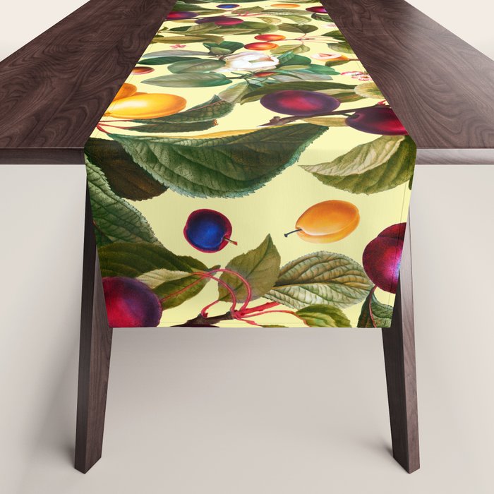 Vintage Fruit Pattern XXI Table Runner Gallery Image 1