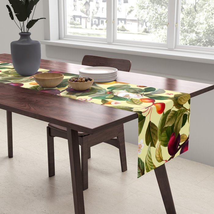 Vintage Fruit Pattern XXI Table Runner Gallery Image 2