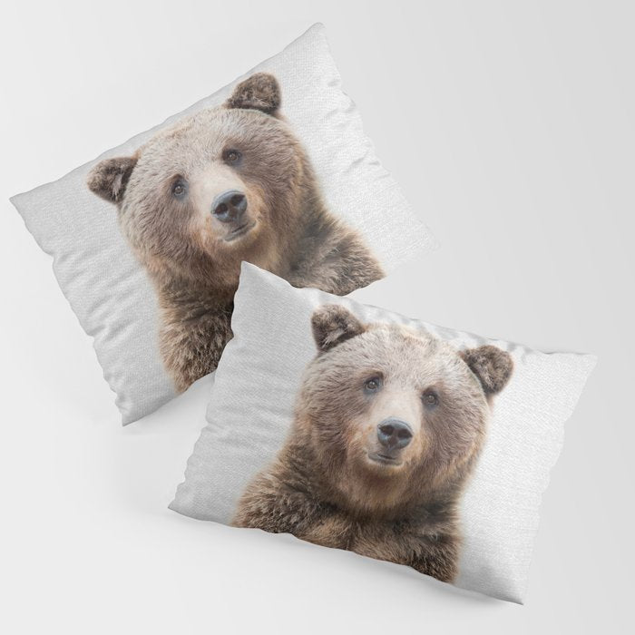 Grizzly Bear - Colorful Pillow Sham Gallery Image 3