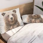 Grizzly Bear - Colorful Pillow Sham Gallery Image 2