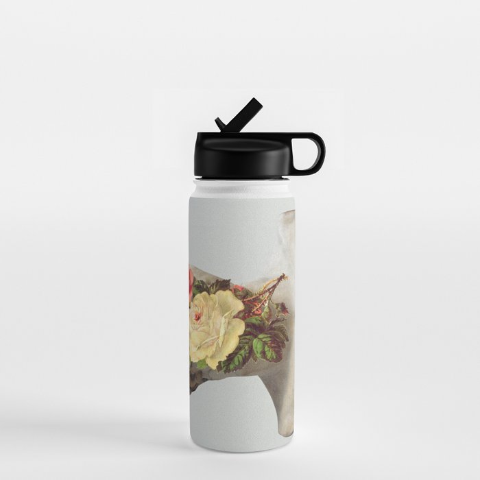 Bust With Flowers Water Bottle Gallery Image 1