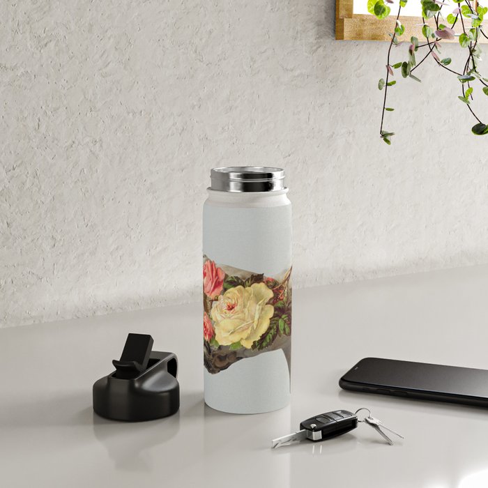Bust With Flowers Water Bottle Gallery Image 4