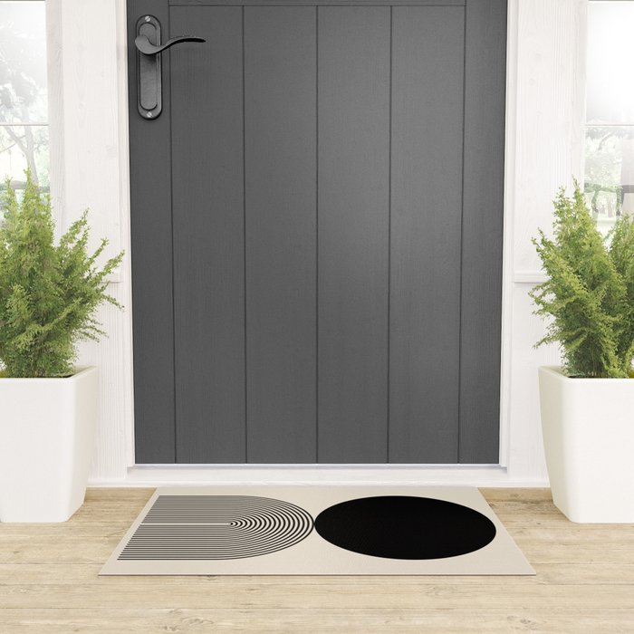 Abstraction_BLACK_DOT_LINE_ART_Minimalism_003C Welcome Mat Gallery Image 3