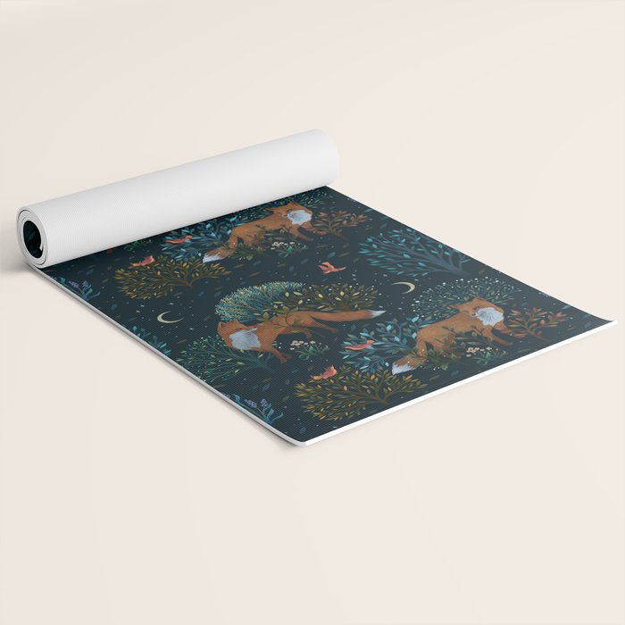 Forest Foxes Yoga Mat Gallery Image 2
