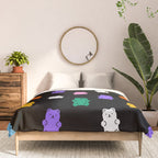 Colorful candy bear pattern art Comforter Gallery Image 3