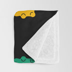 Colorful candy bear pattern art Throw Blanket Gallery Image 3