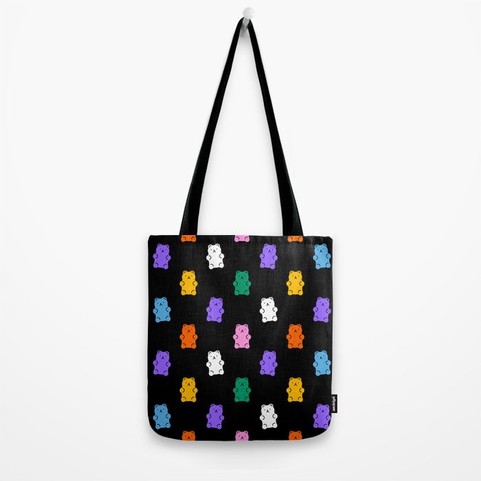 Colorful candy bear pattern art Tote Bag Gallery Image 2