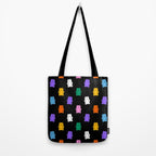 Colorful candy bear pattern art Tote Bag Gallery Image 2