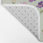 Pansy Flower Pattern Bath Mat Gallery Image 2
