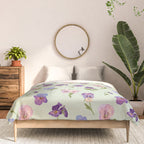 Pansy Flower Pattern Comforter Gallery Image 3