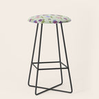 Pansy Flower Pattern Stool Gallery Image 1