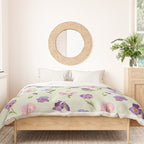 Pansy Flower Pattern Duvet Cover Gallery Image 3