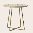 Pansy Flower Pattern Side Table Gallery Image 1